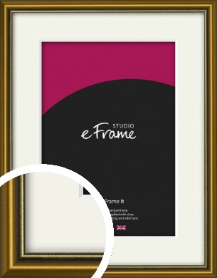 Vintage Gold Picture Frame & Mount (vrmp-1233-m)