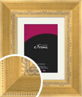 Choose size Brushed Bronze Effect Photo Picture Frame with Ivory Mount 