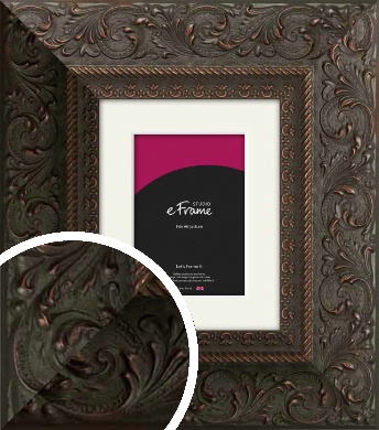 Extra Wide Oriental Red & Black Picture Frame & Mount, A6 (105 x 148mm) Extra Wide Oriental Red & Black Picture Frame & Mount, A6 (105 x 148mm) (VRMP-671-M-A6)