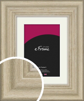 Tattered Cream Picture Frame & Mount (vrmp-1343-m)