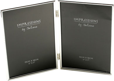 Impressions Hinged Silver Photo Frame (8174)