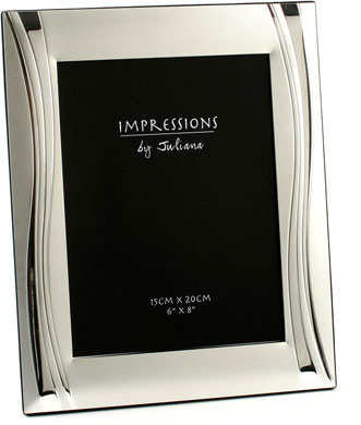 Impressions Wavy Silver Photo Frame (FS26468)